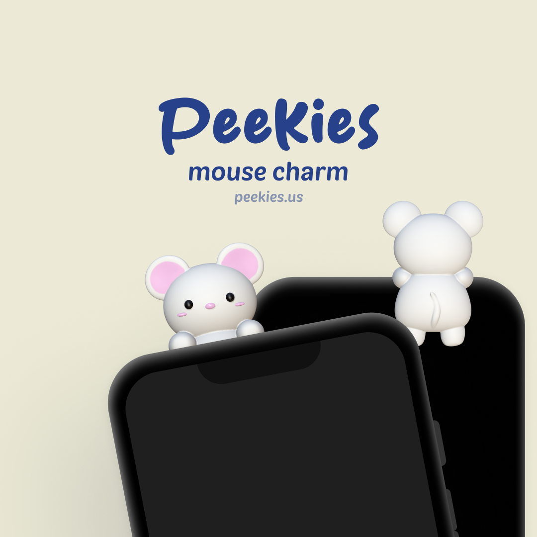 Peekies White Mouse