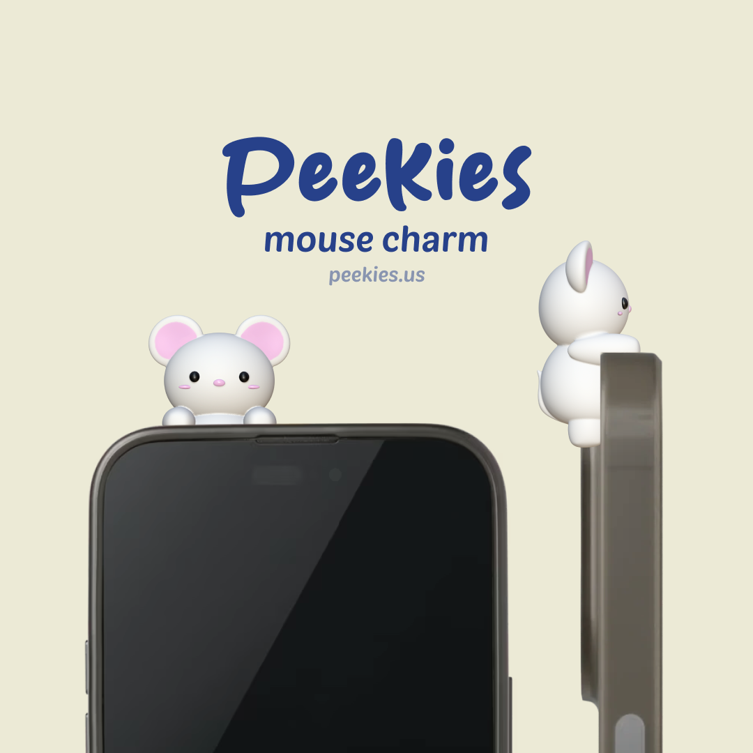 Peekies White Mouse