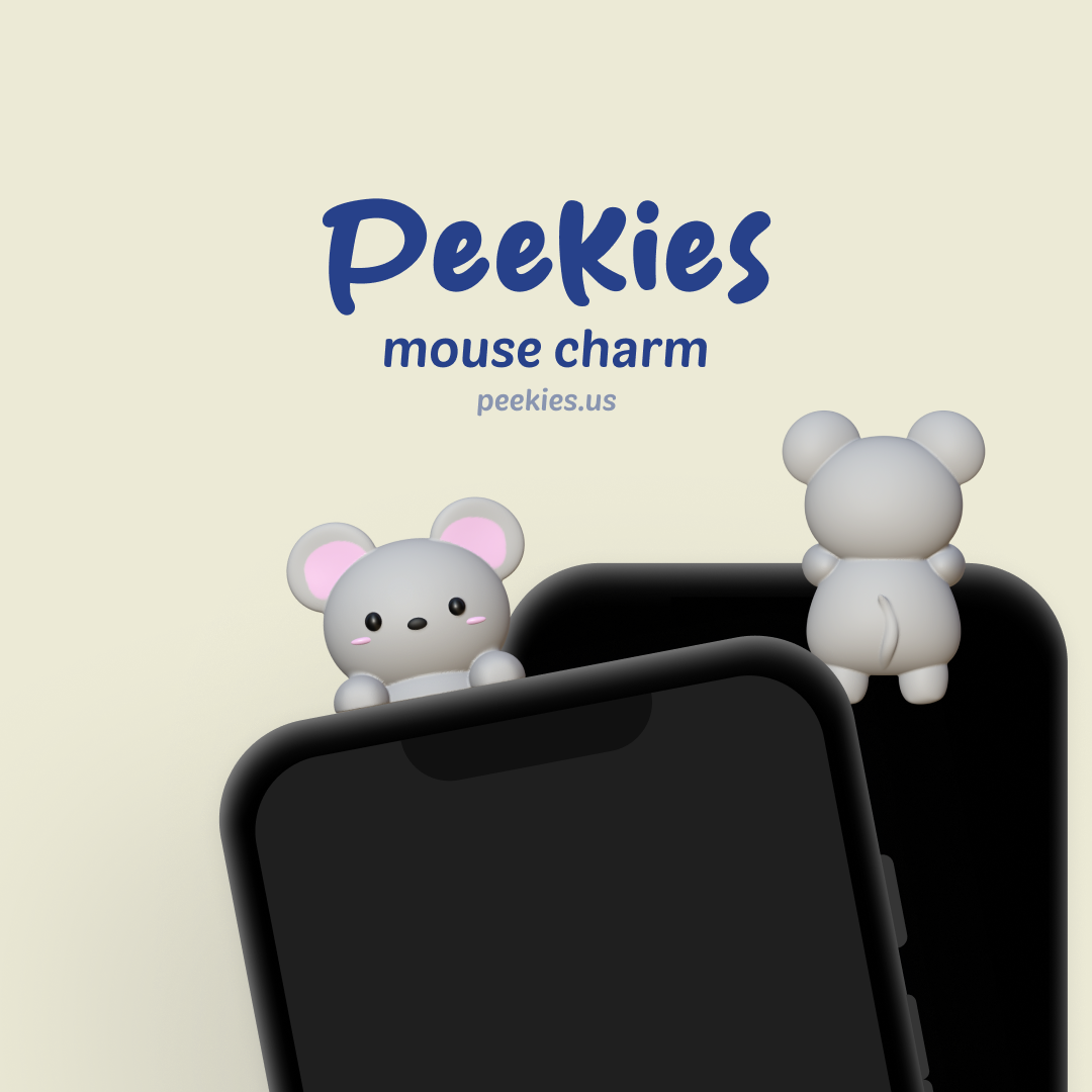 Peekies Gray Mouse