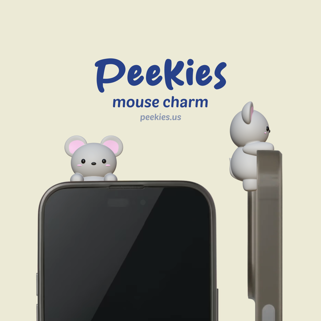Peekies Gray Mouse