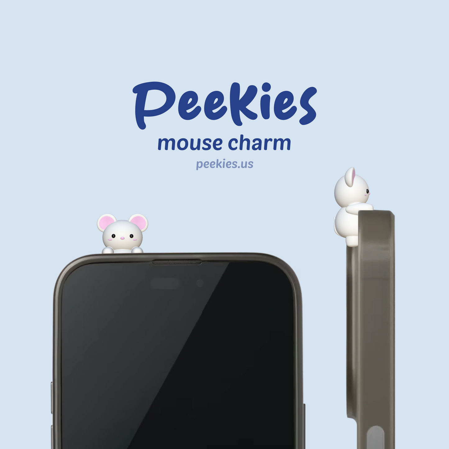 Peekies Baby White Mouse