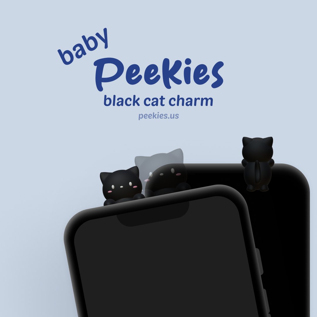 Peekies Baby Black Cat