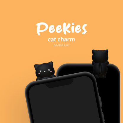 Peekies Matte Black Cat