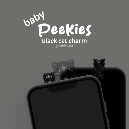 Peekies Baby Black Cat