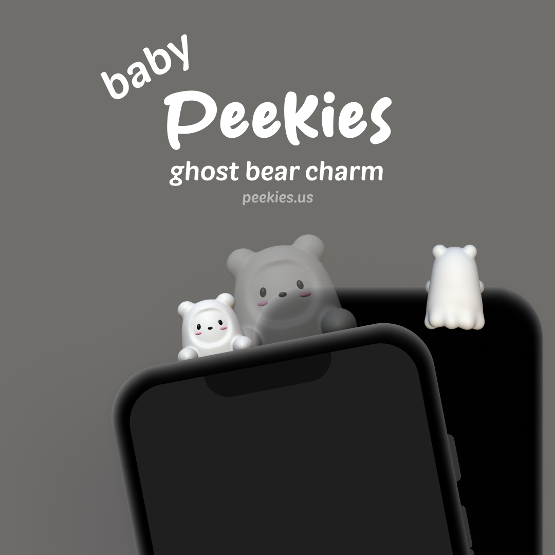 Peekies Ghost Baby Bear