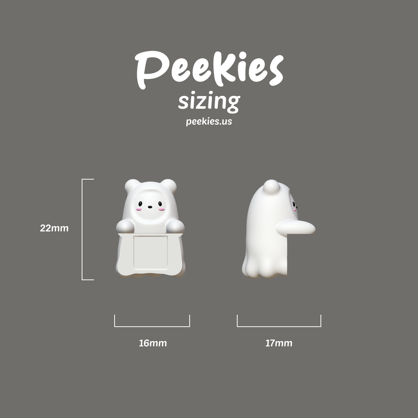 Peekies Ghost Baby Bear