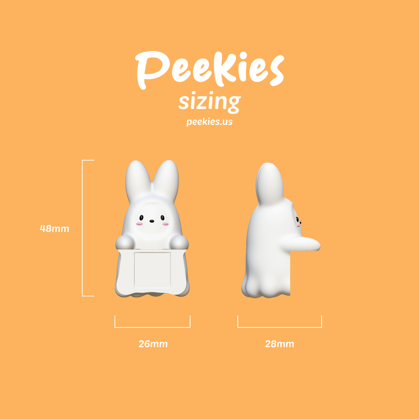 Peekies Ghost Bunny