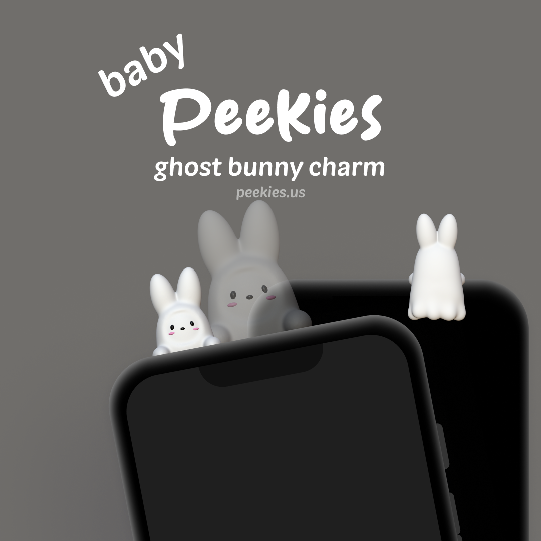 Peekies Ghost Baby Bunny