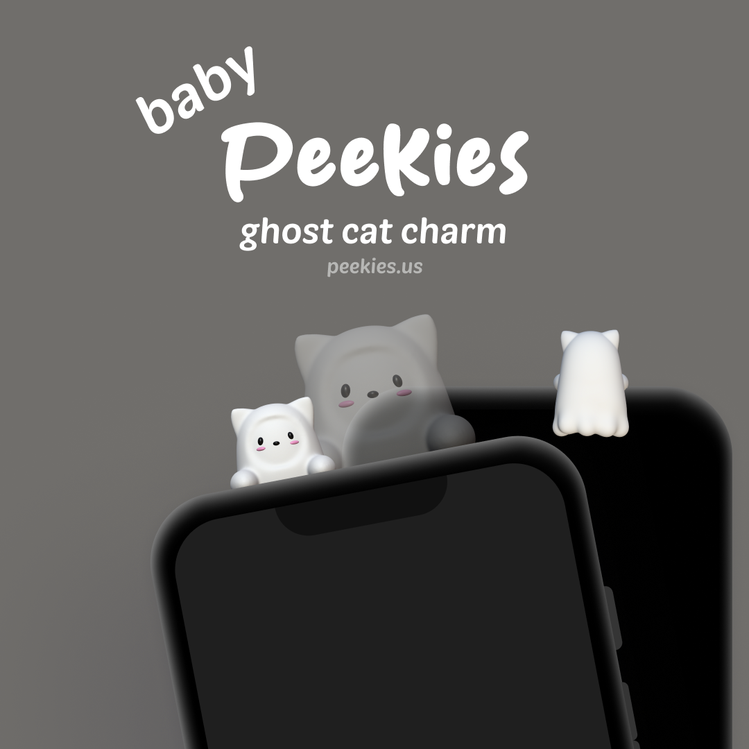 Peekies Ghost Baby Cat