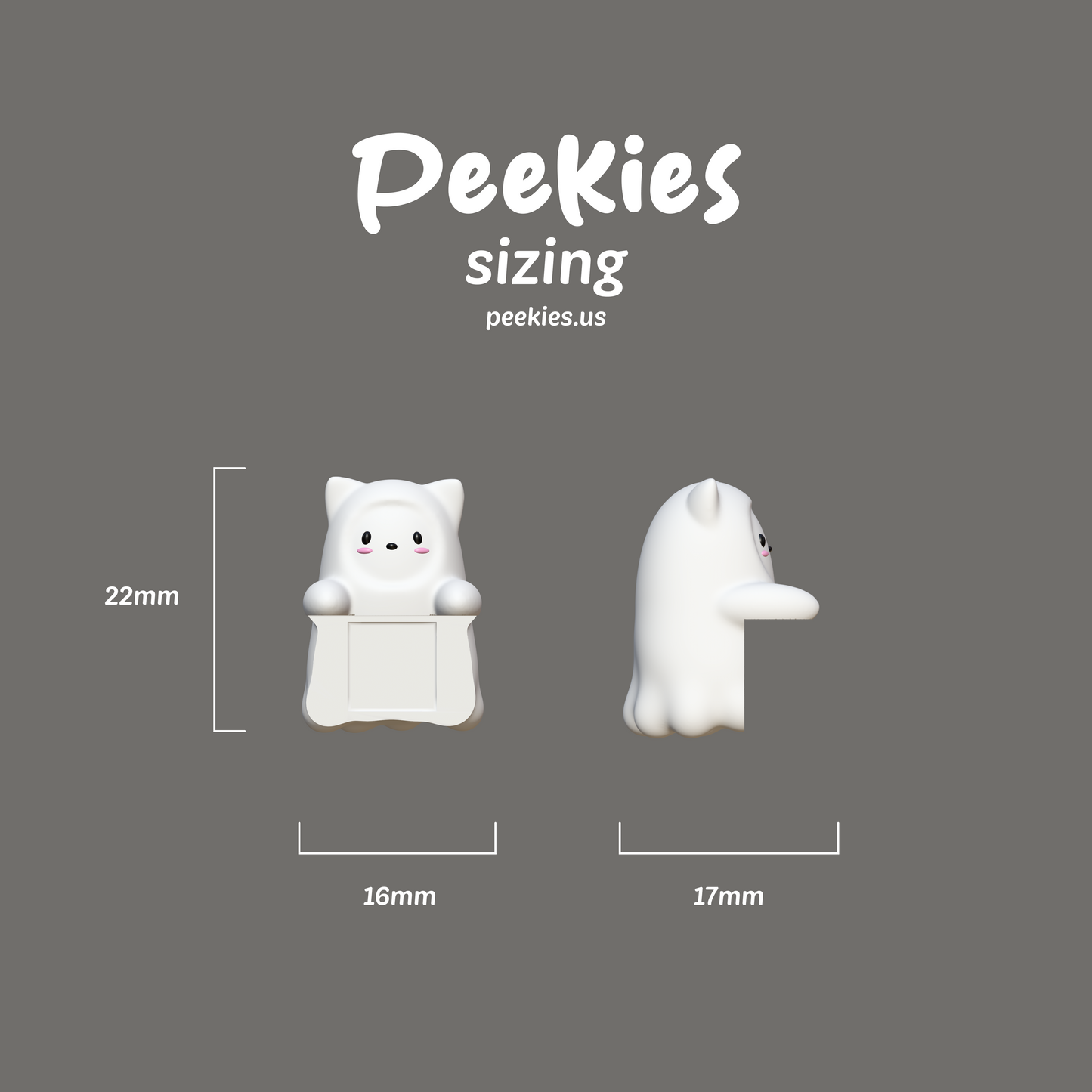 Peekies Ghost Baby Cat