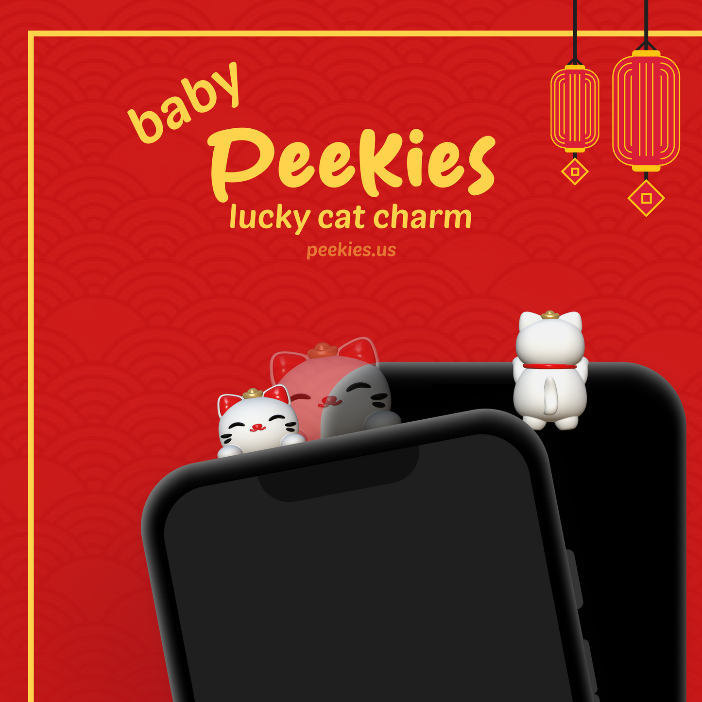 Peekies Baby Lucky Cat (LIMITED EDITION)