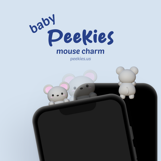 Peekies Baby Gray Mouse